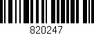 Código de barras (EAN, GTIN, SKU, ISBN): '820247'
