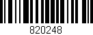 Código de barras (EAN, GTIN, SKU, ISBN): '820248'