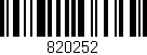 Código de barras (EAN, GTIN, SKU, ISBN): '820252'