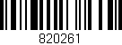 Código de barras (EAN, GTIN, SKU, ISBN): '820261'