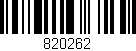Código de barras (EAN, GTIN, SKU, ISBN): '820262'