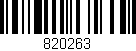 Código de barras (EAN, GTIN, SKU, ISBN): '820263'