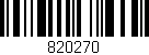 Código de barras (EAN, GTIN, SKU, ISBN): '820270'