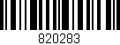 Código de barras (EAN, GTIN, SKU, ISBN): '820283'