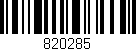 Código de barras (EAN, GTIN, SKU, ISBN): '820285'