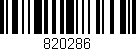 Código de barras (EAN, GTIN, SKU, ISBN): '820286'