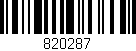 Código de barras (EAN, GTIN, SKU, ISBN): '820287'