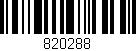Código de barras (EAN, GTIN, SKU, ISBN): '820288'