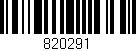 Código de barras (EAN, GTIN, SKU, ISBN): '820291'
