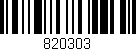Código de barras (EAN, GTIN, SKU, ISBN): '820303'