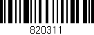 Código de barras (EAN, GTIN, SKU, ISBN): '820311'
