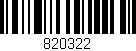 Código de barras (EAN, GTIN, SKU, ISBN): '820322'