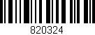 Código de barras (EAN, GTIN, SKU, ISBN): '820324'