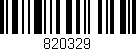 Código de barras (EAN, GTIN, SKU, ISBN): '820329'