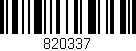 Código de barras (EAN, GTIN, SKU, ISBN): '820337'