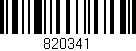 Código de barras (EAN, GTIN, SKU, ISBN): '820341'