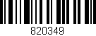 Código de barras (EAN, GTIN, SKU, ISBN): '820349'