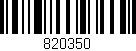 Código de barras (EAN, GTIN, SKU, ISBN): '820350'