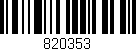 Código de barras (EAN, GTIN, SKU, ISBN): '820353'