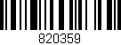 Código de barras (EAN, GTIN, SKU, ISBN): '820359'