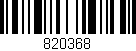 Código de barras (EAN, GTIN, SKU, ISBN): '820368'