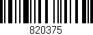 Código de barras (EAN, GTIN, SKU, ISBN): '820375'