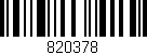 Código de barras (EAN, GTIN, SKU, ISBN): '820378'
