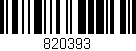 Código de barras (EAN, GTIN, SKU, ISBN): '820393'