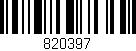 Código de barras (EAN, GTIN, SKU, ISBN): '820397'