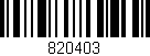 Código de barras (EAN, GTIN, SKU, ISBN): '820403'