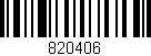 Código de barras (EAN, GTIN, SKU, ISBN): '820406'
