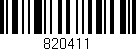 Código de barras (EAN, GTIN, SKU, ISBN): '820411'