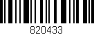 Código de barras (EAN, GTIN, SKU, ISBN): '820433'