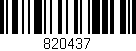 Código de barras (EAN, GTIN, SKU, ISBN): '820437'