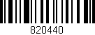 Código de barras (EAN, GTIN, SKU, ISBN): '820440'