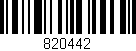 Código de barras (EAN, GTIN, SKU, ISBN): '820442'