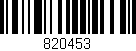 Código de barras (EAN, GTIN, SKU, ISBN): '820453'