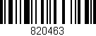 Código de barras (EAN, GTIN, SKU, ISBN): '820463'
