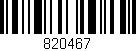 Código de barras (EAN, GTIN, SKU, ISBN): '820467'