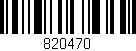 Código de barras (EAN, GTIN, SKU, ISBN): '820470'