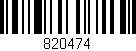 Código de barras (EAN, GTIN, SKU, ISBN): '820474'
