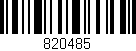 Código de barras (EAN, GTIN, SKU, ISBN): '820485'