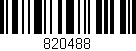 Código de barras (EAN, GTIN, SKU, ISBN): '820488'