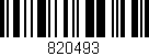 Código de barras (EAN, GTIN, SKU, ISBN): '820493'