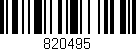 Código de barras (EAN, GTIN, SKU, ISBN): '820495'