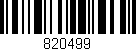 Código de barras (EAN, GTIN, SKU, ISBN): '820499'