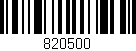 Código de barras (EAN, GTIN, SKU, ISBN): '820500'