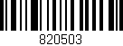 Código de barras (EAN, GTIN, SKU, ISBN): '820503'