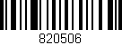 Código de barras (EAN, GTIN, SKU, ISBN): '820506'