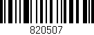 Código de barras (EAN, GTIN, SKU, ISBN): '820507'